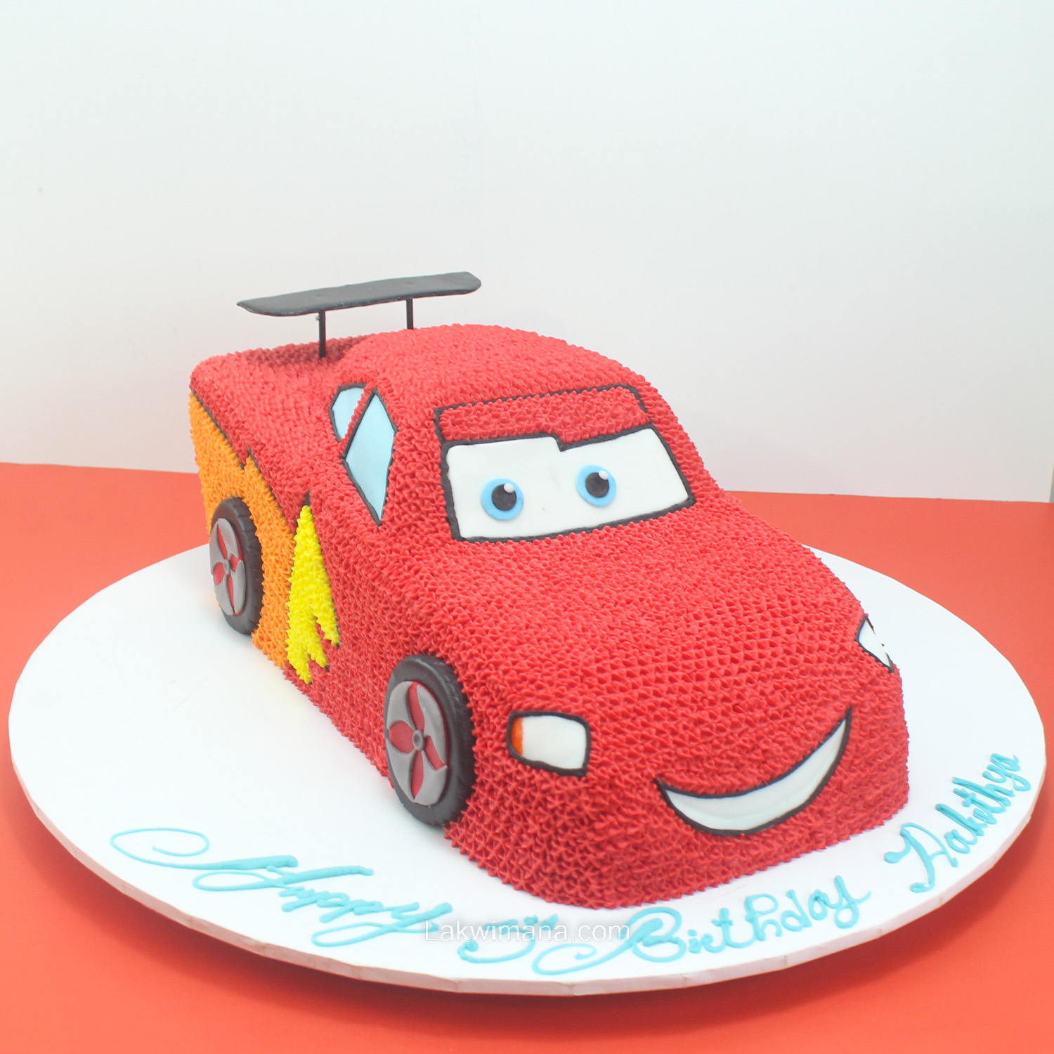Red Racing Car Birthday Cake for Kids 1.6Kg
